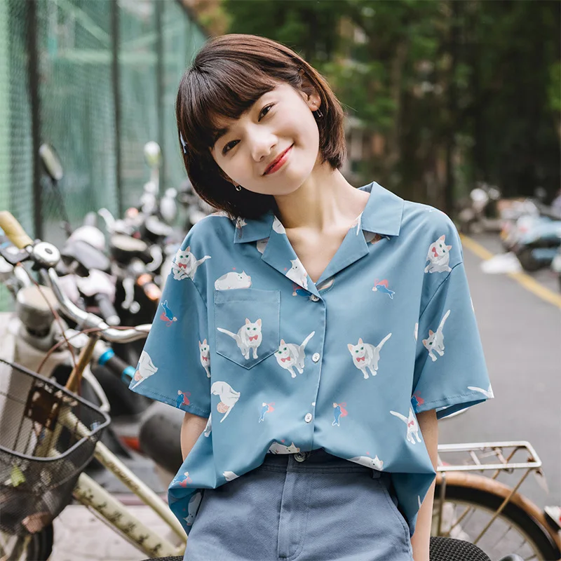 2020 Summer Cute Blouses Women Japanese 