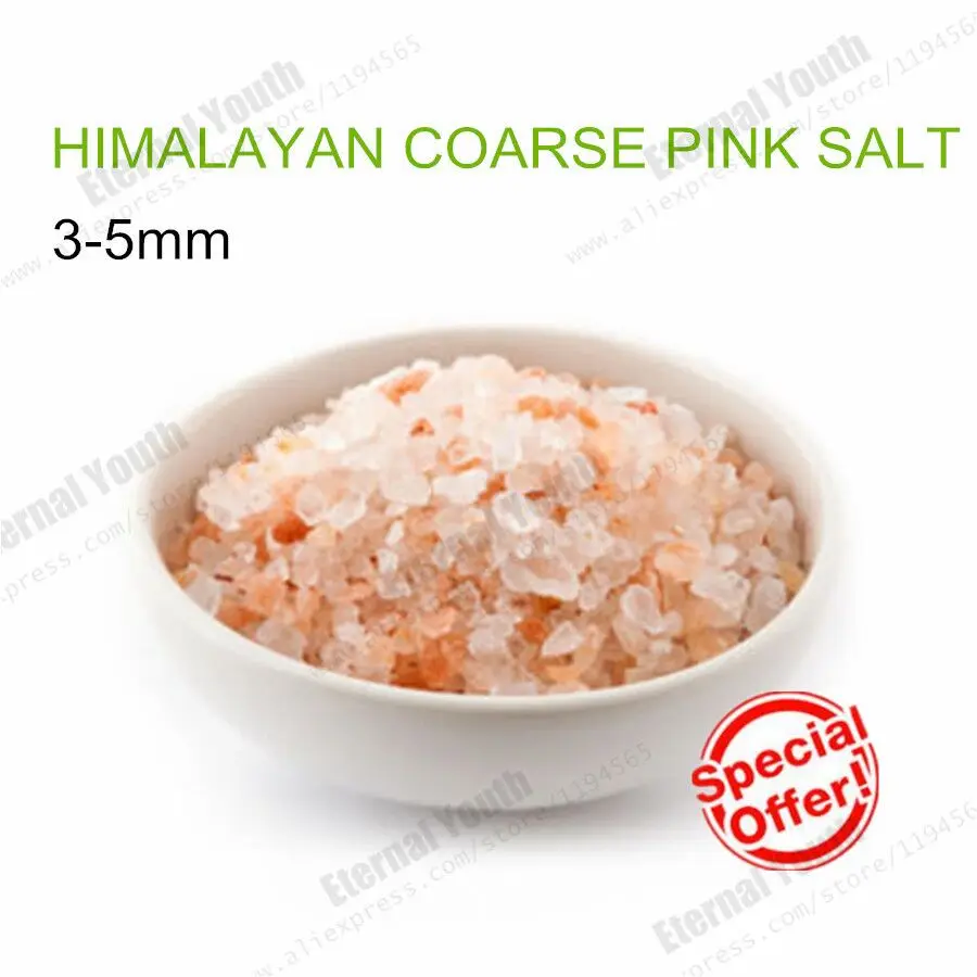 

3-5mm HIMALAYAN COARSE CRYSTAL PINK SALT GOURMET KOSHER NATURAL PURE 50grams