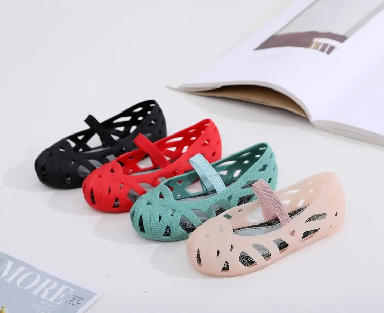 

Mini Melissa Girls Sandals kids Jelly Shoes anti skid Sandals Girls Roman Sandals Breathable Beach Shoes Princess Shoes EUR24-35