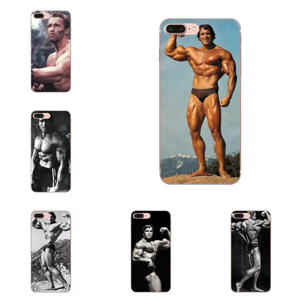 

For Xiaomi Mi3 Mi4 Mi4C Mi4i Mi5 Mi 5S 5X 6 6X A1 Max Mix 2 Note 3 4 Ultra Thin Arnold Schwarzenegger Shut Up Train Bodybuilding