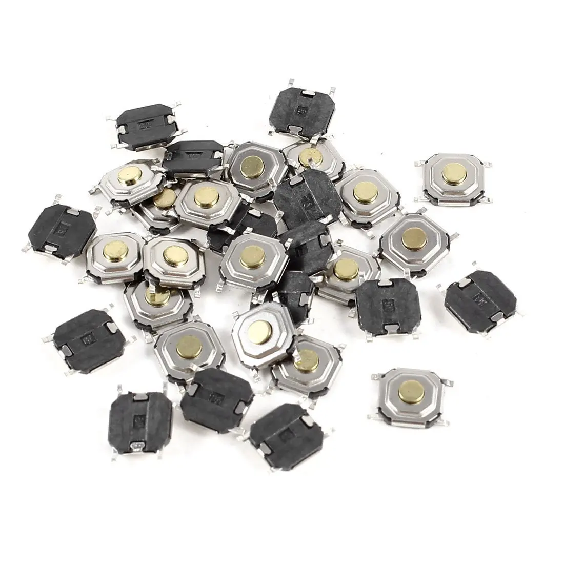 

100PCS/LOT 4x4x1.5MM - 5MM SMD Momentary Tact Tactile Display LCD screen Micro Switch DC 12V 0.2A Waterproof Copper Head 4*4*1.5