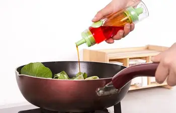 

2 in 1 Cooking Olive Oil Pump Sprayer Bottle + Press Dispenser Cruet Bottle Container BBQ Cake Pastry Kitchen Tools