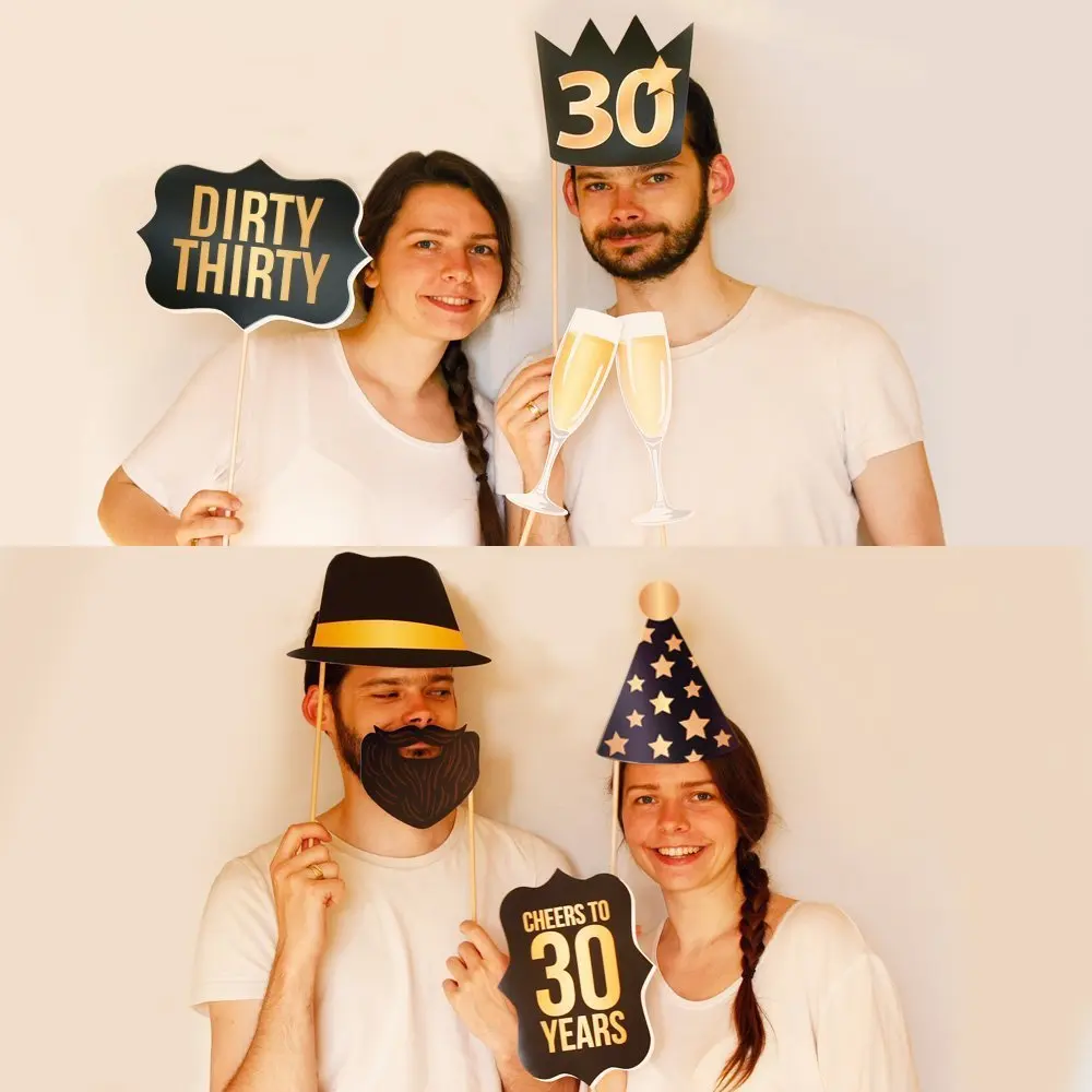 2017NEW-Wedding-Party-Decor-30-Years-Old-Celebration-Birthday-Photo-Booth-Props-Funny-Mask-Glasses-Photography (3)