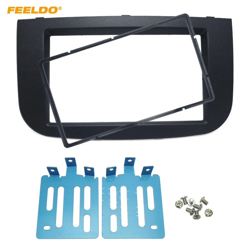 FEELDO Car Radio панель фасции рамка для MITSUBISHI Colt 2008-2012 2Din стерео лицевая Dash Trim Mount Installaion