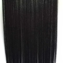 Накладные синтетические термостойкие волосы Straigt для наращивания Secret Miracle Hair Wire 2" /55 см без зажима 50 г, 32 цвета 5 шт./лот