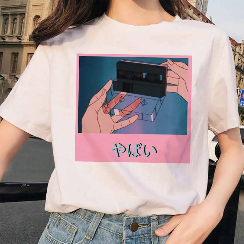 Vaporwave рубашки ulzzang Grunge Tumblr графическая Футболка harajuku Эстетическая Винтажная футболка корейский стиль 90s одежда футболка - Цвет: 5388