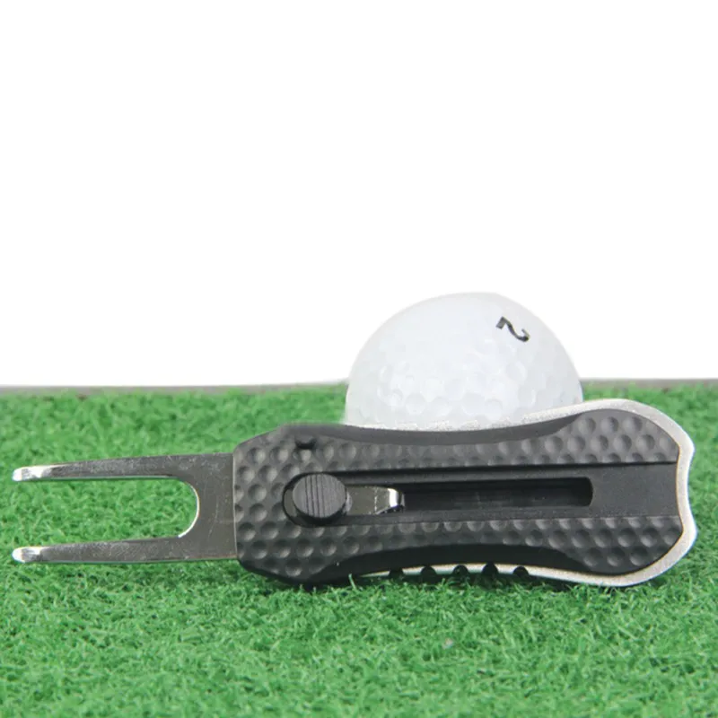 Мяч гольфклуба поле для гольфа вилка Divot газон приспособление для установки комплект нержавеющая сталь, для гольфа тренажеры аксессуары