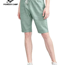 Пионерский лагерь Новые летние шорты Мужская брендовая одежда повседневные однотонные рами дышащие тонкие короткие штаны мужские качественные бермуды ADK801169