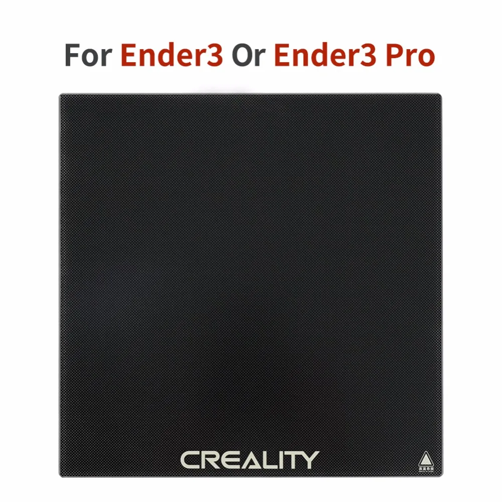 CREALITY 3D Ender-3/Ender-3 برو/Ender-5 3D طابعة Heatbed أجزاء أسود الكربون السيليكون الزجاج بناء مرتع منصة 235*235*3 مللي متر