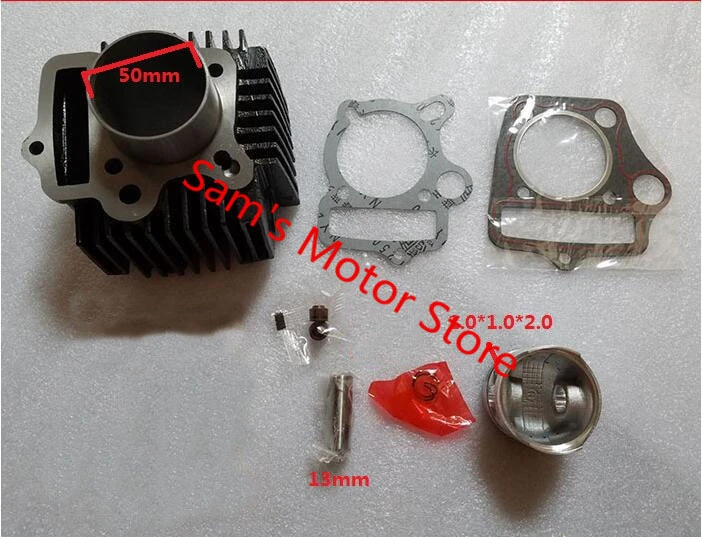 DY100 JD100 50MM 97CM3 Motorcycle Cylinder Kits With Piston And 