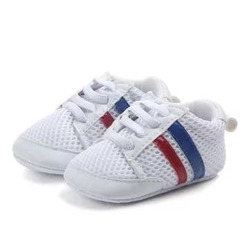 

Mesh Breathable Newborn Sports Shoes Lace-Up Boys Girls Firstwalker Sneakers for Kids Baby Casual Fashionable