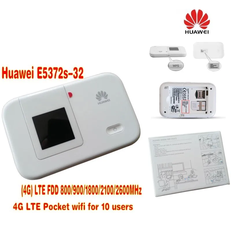 Разблокированный HUAWEI E5372 E5372s 32 4G 150 Мбит/с LTE Cat4 Карманный Wi Fi роутер мобильный mifi