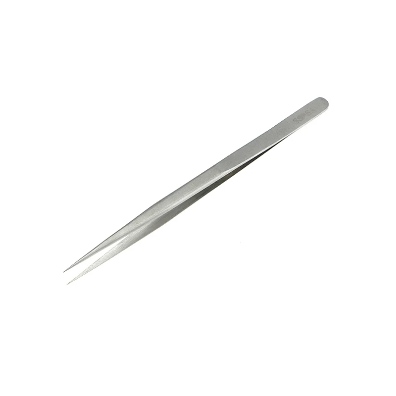 UANME SS-SA/7-SA High Precision Stainless Steel 12/14cm Pointed Tweezers Clamps Lengthened Medical Nest Maintenance