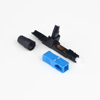 

100PCS SC/UPC 60mm Quick Connector FTTH Optic Fiber SC Fast Connector H01-60