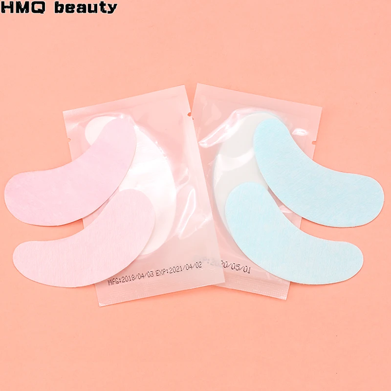 New Pink&Blue Grafting Eyelashes Under Eye Pads Lash Eyelash Extension Paper Patches Eye Sticker Wraps Eyelash Makeup Tools