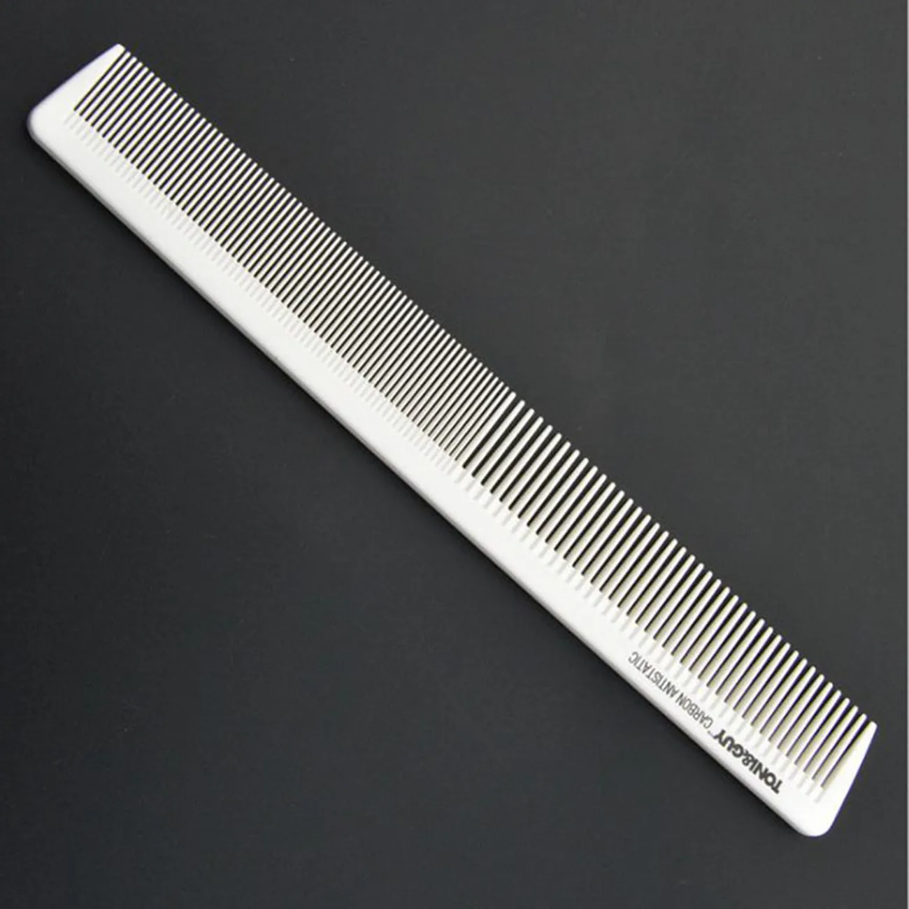1 Pc White Antistatic Salon Heat-Resistant Taper Cutting Comb for Hairdressing Hair Styling Tool