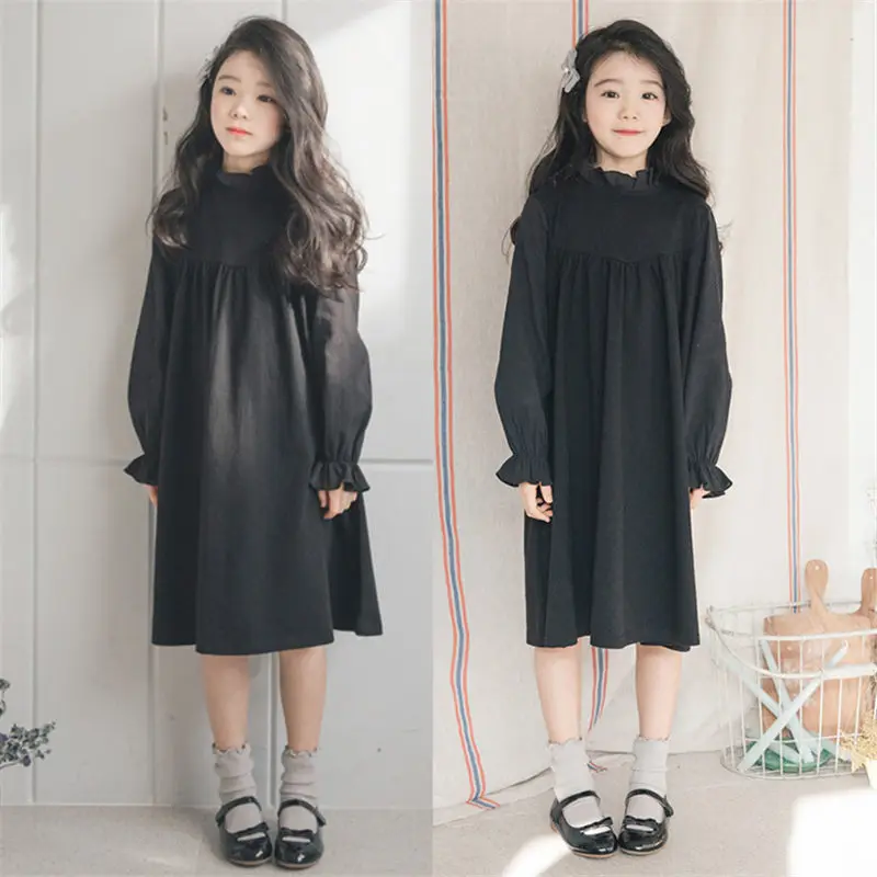 Buy Baby Girls Dress 100 Cotton Long Sleeve Ruffles