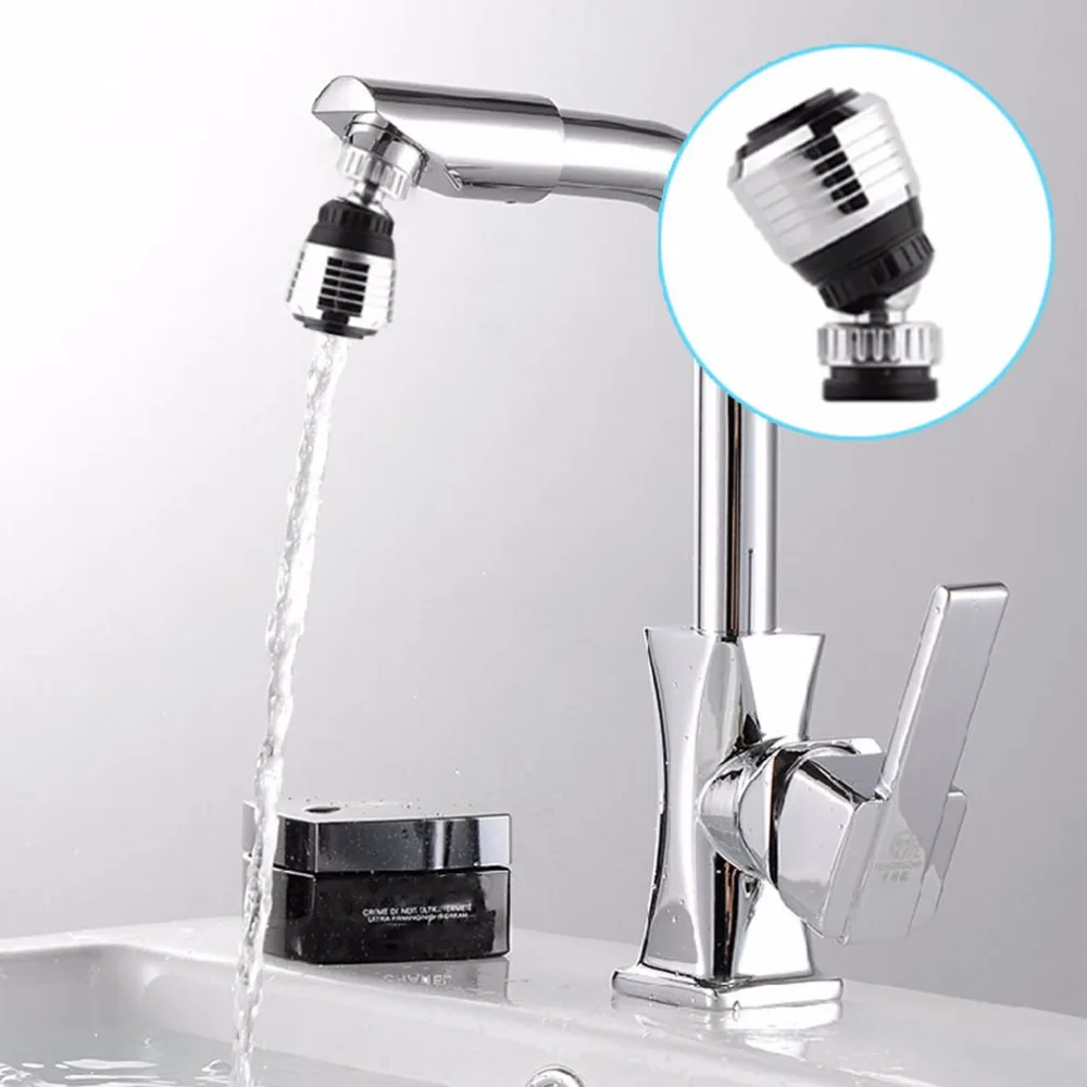 360 Rotate Water Filter Faucet Nozzle Swivel Water Saving Tap Aerator Faucet Nozzle Filter Water Bubbler Kitchen Accessories