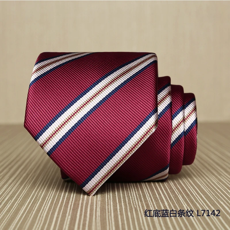 Рубашка шеи галстук жаккардовая Gravatas полосатые Винтаж Для мужчин s Галстуки широкий галстук принт Новый Slim Fit Галстуки для Для мужчин DaL7142