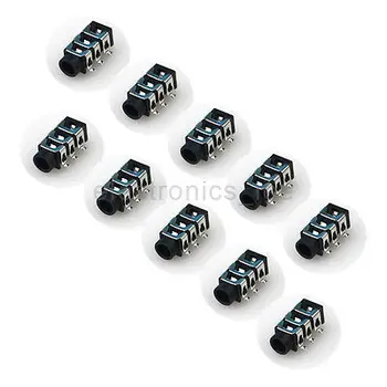 

100Pcs PJ-313D Female Audio Connector 3.5mm 6 Pin SMT SMD Headphone Jack