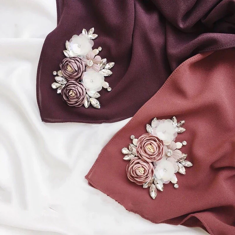 

Abaya Dubai Arabia Muslim One Piece Pearl Hijab Musulman Scarf Women Chiffon Foulard Islam Bandeau Femme Adulte Turbante Mujer