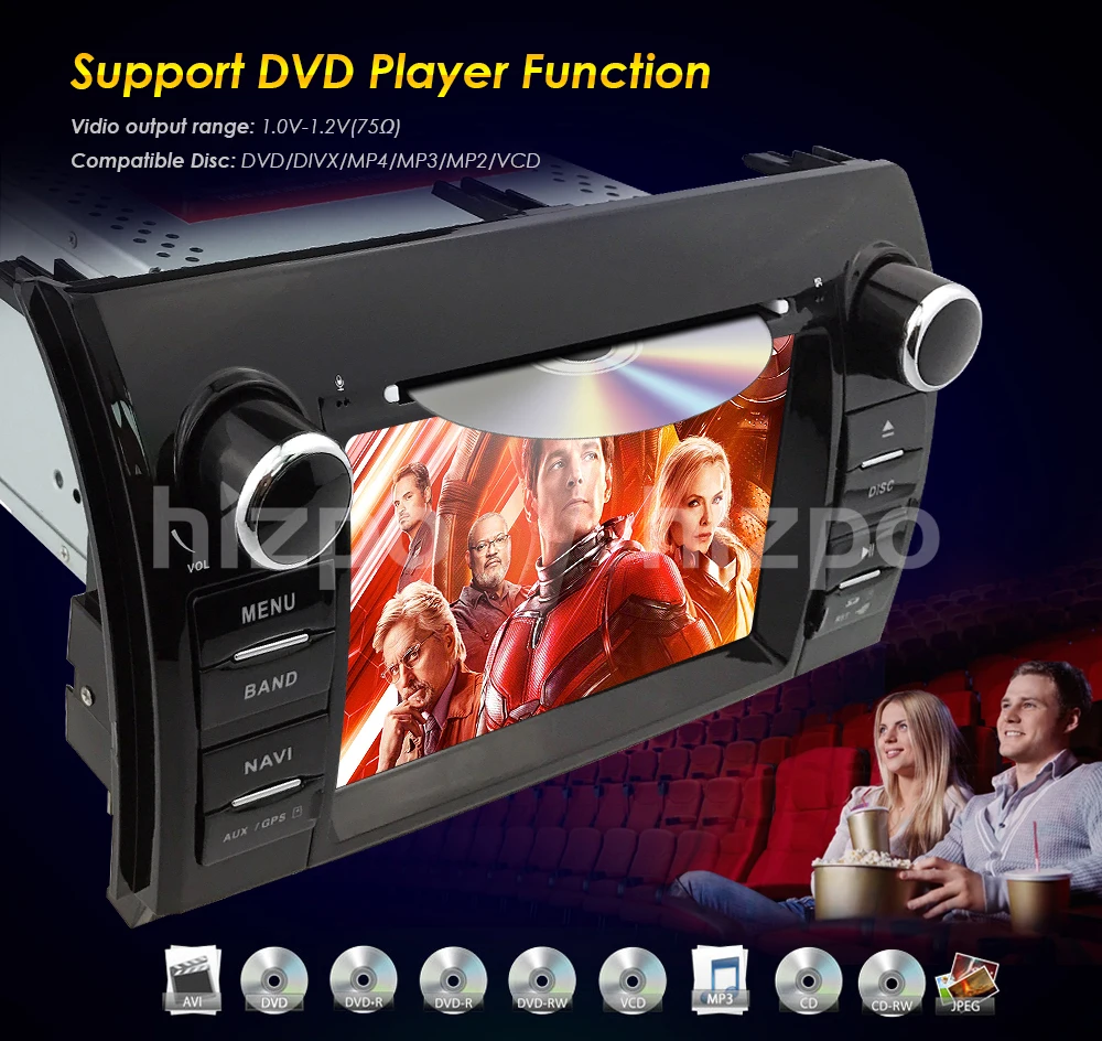Flash Deal 2 Din Android 8.0 8Core Car DVD Player For Tundra Sequoia GPS Navigation Stereo Touch Screen 8Core 4GB+32GB Map+Cam 16