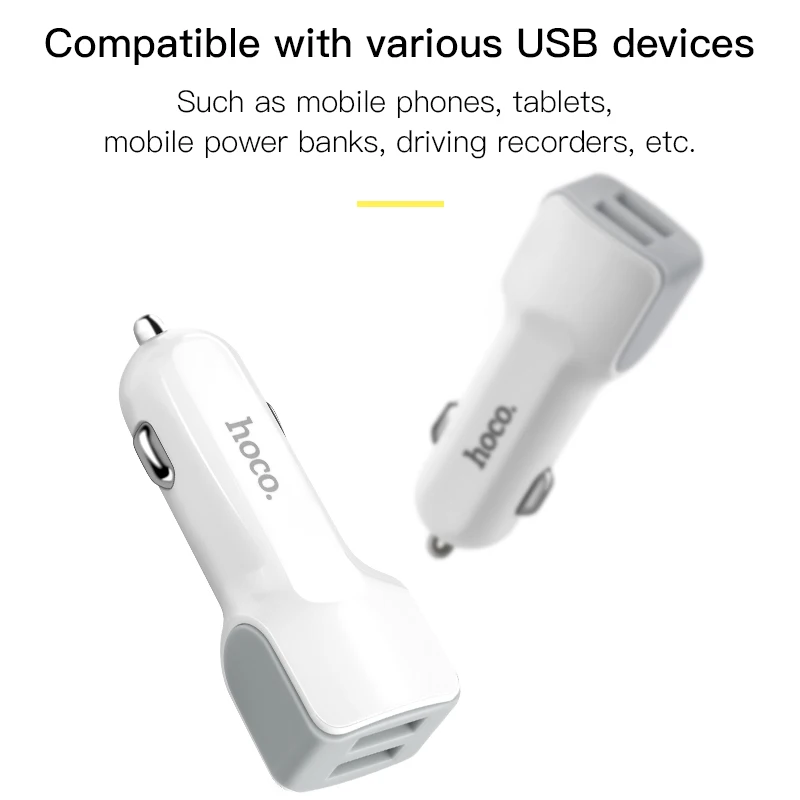 НОСО двойной Выход USB Автомобильное Зарядное устройство для Iphone X 8 7 Plus