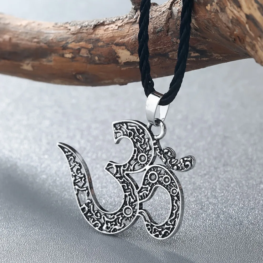 Подвеска Om Yoga индийские ювелирные изделия Женская цепочка ожерелье мужские