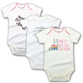 

Baby Bodysuit Newborn Babies Boys Girls Body Random 3 Pack 3 6 9 12 18 24 Months Infant Short Sleeve Clothing