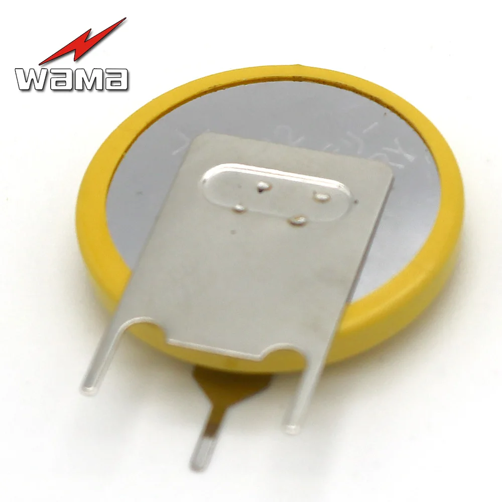 50pcs/lot Wama CR2032 Tabs Solder Foot Soldering Welding Battery Button Cell Coin Batteries