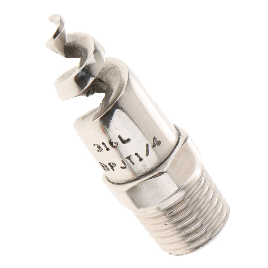 JR6085 Spiral Jet Cone Atomization Spray Nozzle 1/4 Inch Stainless Steel 316