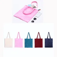 Yile 1 шт. молния вельвет сумка хозяйственная сумка эко-многоразовые 5 цветов gk1202