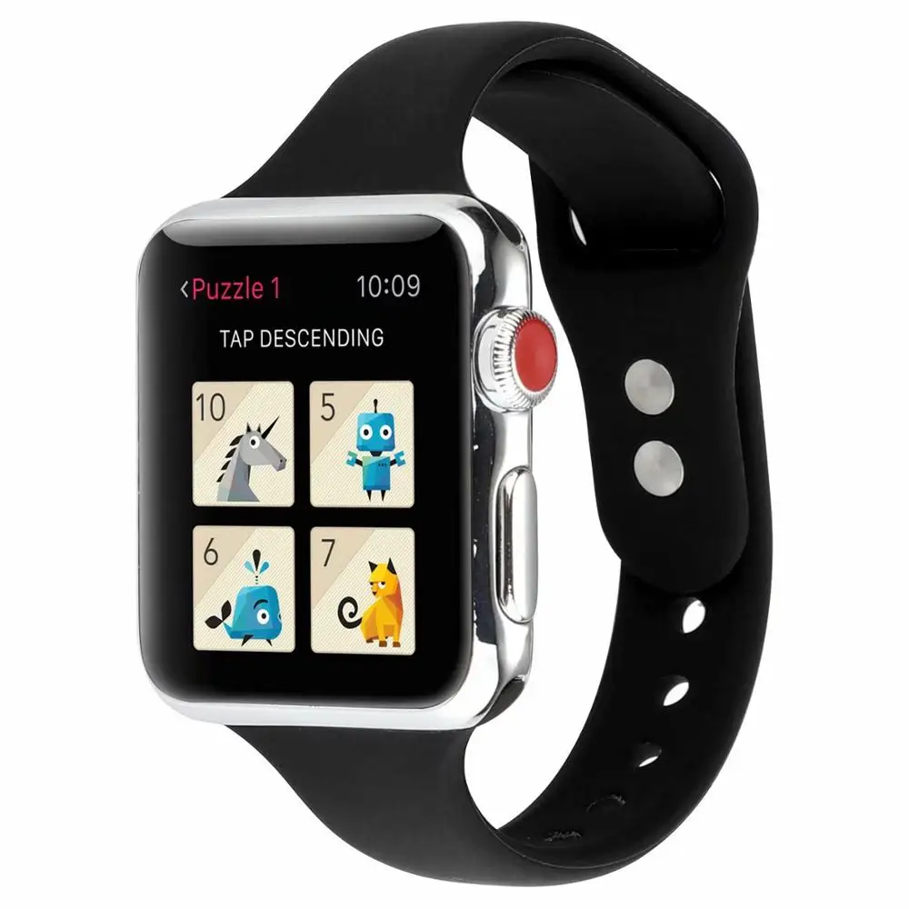 

Soft silicone watch band for apple watch band 44mm&for apple watch 4 band 40mm Bracelet for iWatch Strap 3 2 1 42/38mm accessory