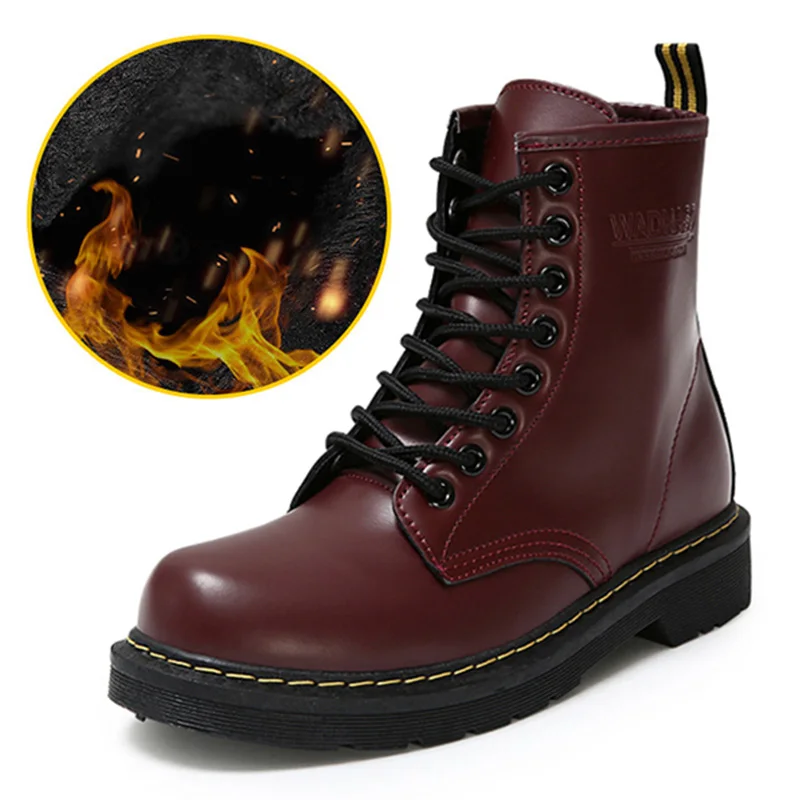 

New Winter Shoes Women Ankle Boots Pu Leather Women Boots For Martin Boots Women Shoes Lace-Up Female Winter Boots Women Shoes