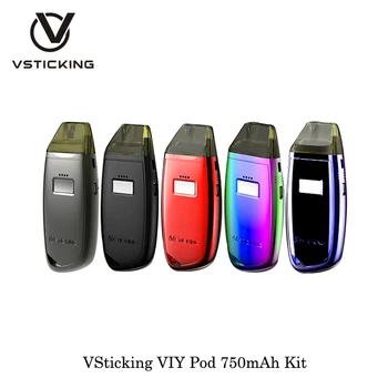 

Original VSticking VIY Pod Kit Built-in 750mAh battery 1.8ml Ceramic Coil 1.0ohm Powered By Yihi SX270 Chipset E Cigarettes Kit