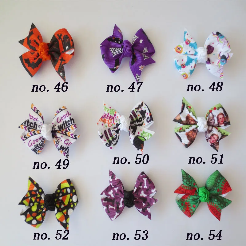 50 PCS Good Girl 2.5&quot Wing Hair Bow Clip Halloween Accessories Wholesale | Аксессуары для одежды