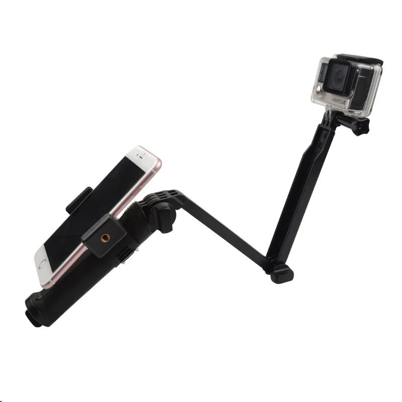GoPro Accessories Selfie Stick Monopod Phone Lock Clip Mount For Gopro Hero 4 3 3+ GoPro Sjcam