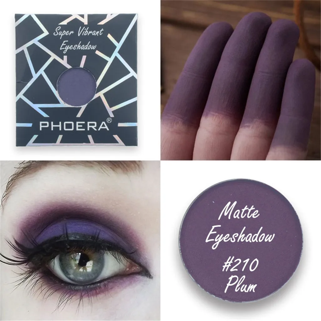 

Monochrome eye shadow powder Europe and America cool purple matte metal custom magnetic pan eye shadow series shiny sequins