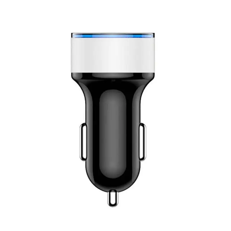 Автомобильное зарядное устройство с двумя USB разъемами 3,1 А, 2 порта, ЖК-дисплей, 12-24 В, прикуриватель, быстрое автомобильное зарядное устройство, адаптер питания, автомобильный стиль