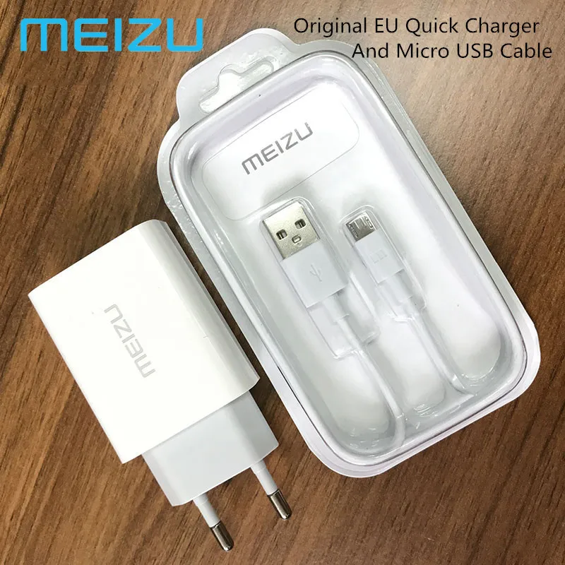 

Original Meizu Quick Charger Mcharge MTP EU US Fast Adapter Micro USB Cable Data Line For Mei zu MX6 15 16 PLUS Pro 5 6 6S 7 M15