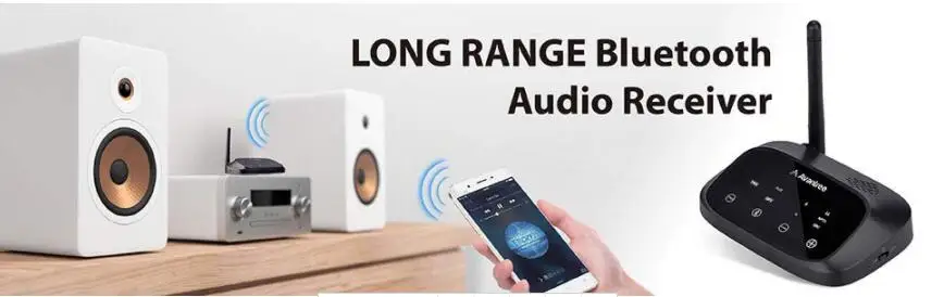 Avantree дальний Bluetooth приемник для оптических и 3,5 мм аудио домашние стерео и колонки голосовой светодиодный дисплей беспроводной приемник