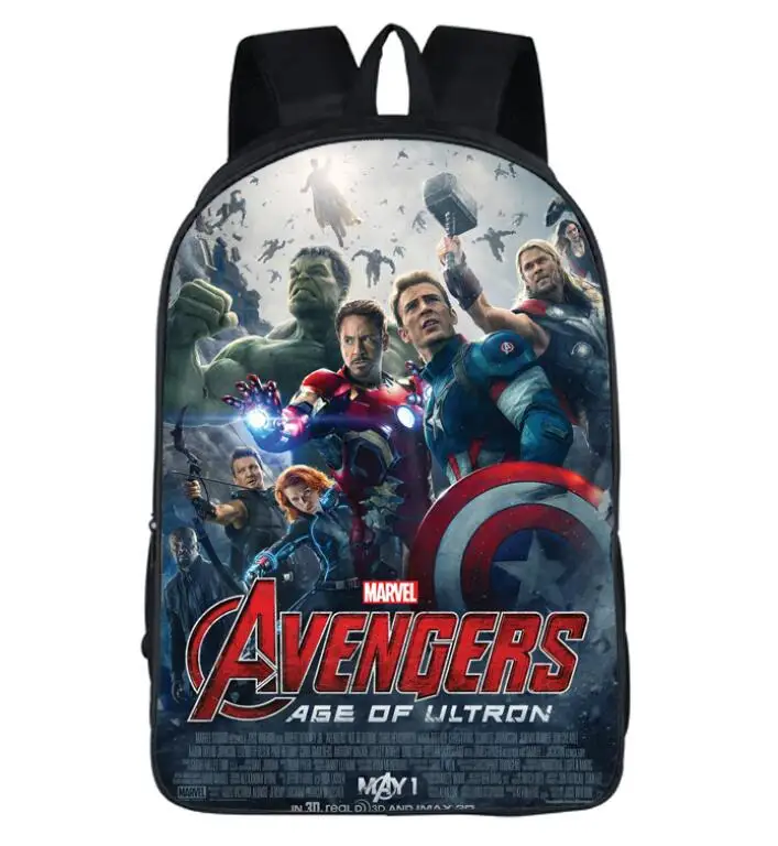 photo color Marvel супергерой Мстители Бесконечная война сумка Mochila школьные Плечи Сумка дорожная для ноутбука bagpack подростка обувь мальчиков - Цвет: photo color