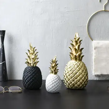 

Nordic Modern Pineapple Fruit Living Room Wine Cabinet Window Desktop Home Decor Table Decoration Fashion