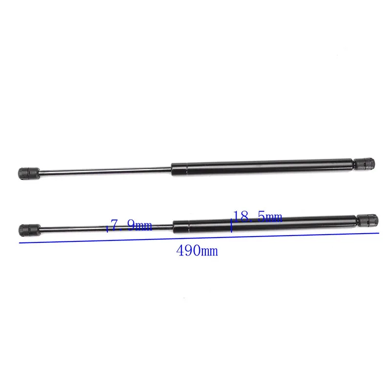 2x Black 49cm Car Steel Strut Bars tail door backup box spring support For Vauxhall Corsa Hatchback 2000-06 Lid Lift Support Bar