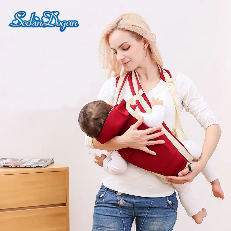 

SeckinDogan Baby Carriers Newborn Cotton Kangaroo Bag Anti-slip Baby Carrier Waist Ergonomic Baby Carriers Backpacks