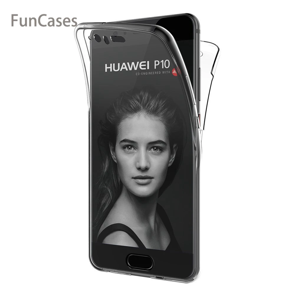 Для huawei P10 чехол Lite Plus на 360 градусов полный мягкий прозрачный противоударный