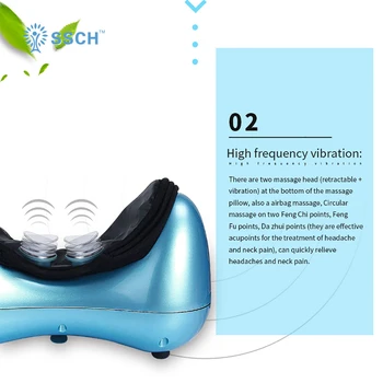 

110/220V Electric Infrared Massager Pillow Shiatsu Cushion Neck Back Body