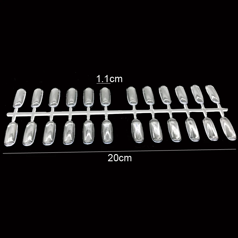 5 листов/лот 240 шт натуральные Прозрачные плоские с оборота наконечники для ногтей для изготовления УФ-гель для ногтей цветная карточная книга для дизайна ногтей