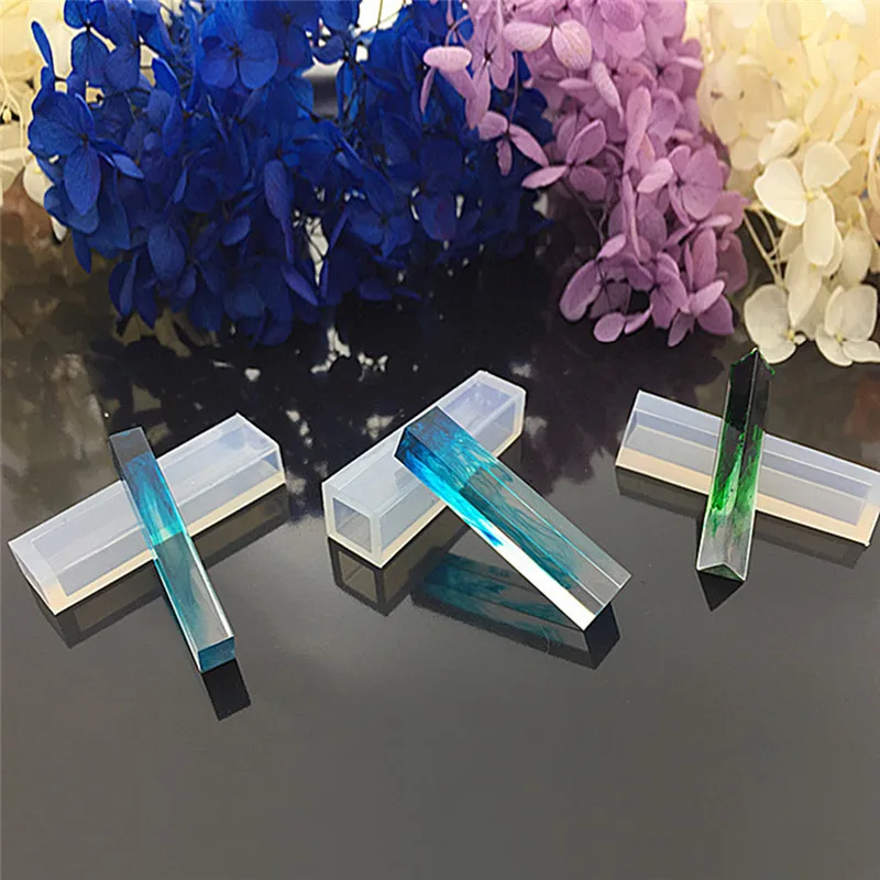 DIY Clear Liquid Silicone Mold Resin Jewelry Pendant Lanugo Mold Resin Molds Necklace Pendant For Jewelry