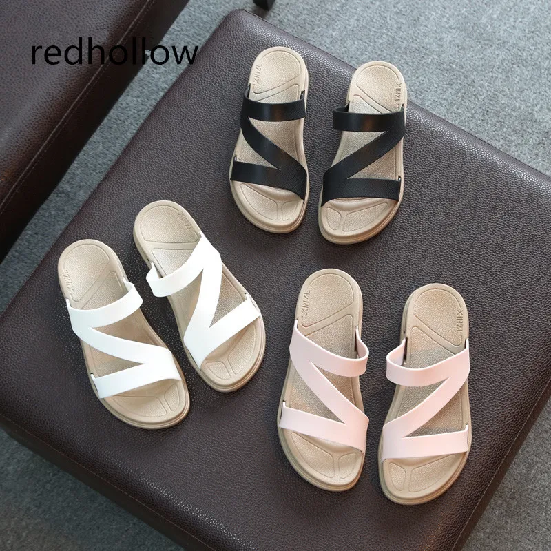 

Summer Women Slippers Beach Casual Woman Shoes Bath Slip On Slippers Couple Slippers Platform Sandals Comfort Flat With Slippers